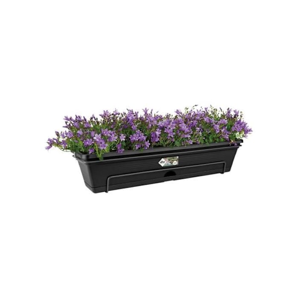 ELHO Balcony Green Basics Allin1 50 - Udendørs & Balkon - L 25,7 x B 47,3 x H 16,7 cm - Living sort Lev svart