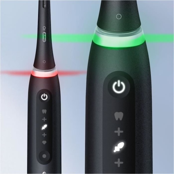ORAL-B iO5 tilsluttet elektrisk tandbørste - sort - Bluetooth, 1 børstehoved og 1 rejsetaske