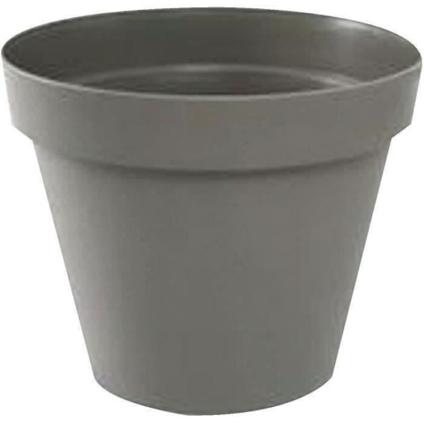 Toscana rund blomkruka - EDA PLAST - Ø 30 x H 26 cm - 10 L - Taupe Mol