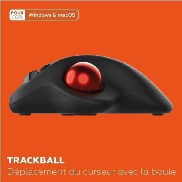 Trådløs mus - MOBILITY LAB - Trackball - Sort Svart
