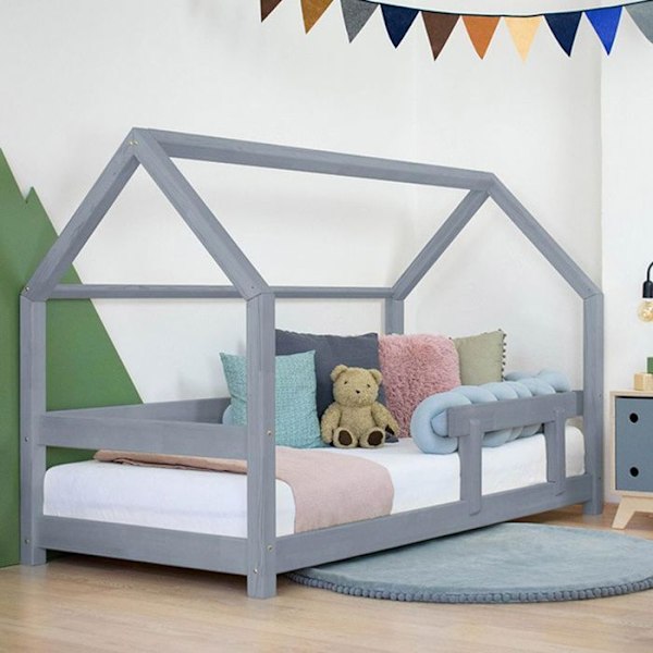 Lit cabane enfant TERY 90 x 190 Harmaa Grå