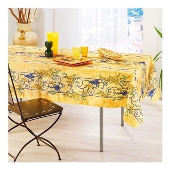 Dug - Provencalsk - Wisteria - 100% Polyester - Gul - 150x240cm Gul