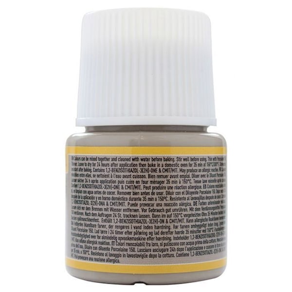 Maali Pullo - P150 - Taupe - 45 ml - Kiiltävä tai Mattapinta - Astianpesukoneen Kestävä kastanj
