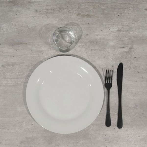 Bord 70 x 70 cm - Dina naturbeton model Grå