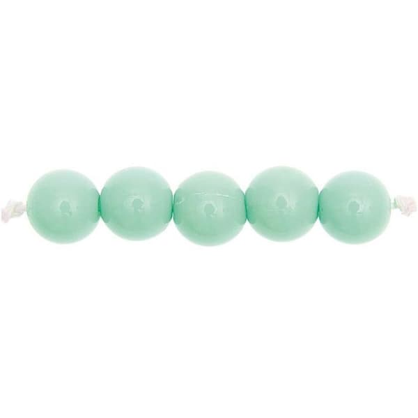 Plastpärlor - RICO DESIGN - Mint - 10 mm - 24 st - Dekorativa objekt Grön
