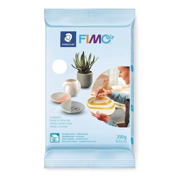 4 Fimo Air polymeerisavet 250 g Flerfärgad