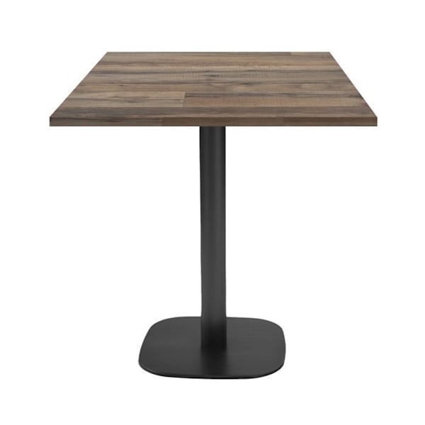 Bord 70 x 70 cm - Rund gammel gulvmodel kastanj