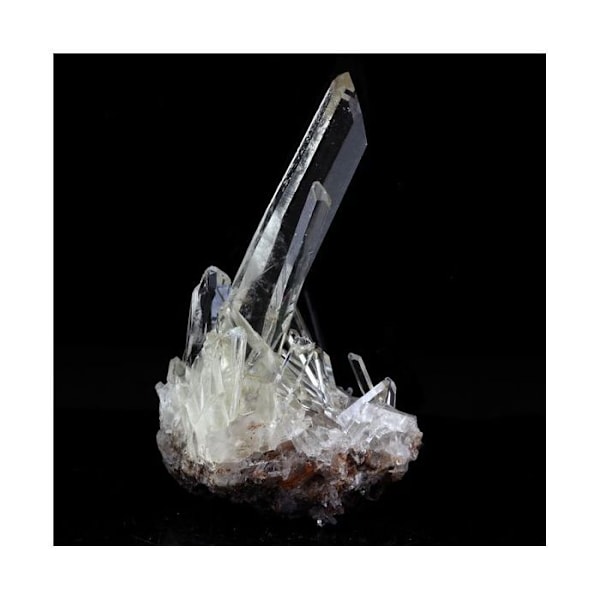 Sten og mineraler. Kvarts. 142,0 øre. La Gardette-minen, Bourg d'Oisans, Isère, Frankrig.
