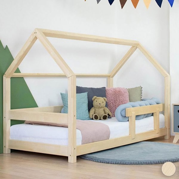 Tery barnhyttsäng 90 x 200 lackerad Beige