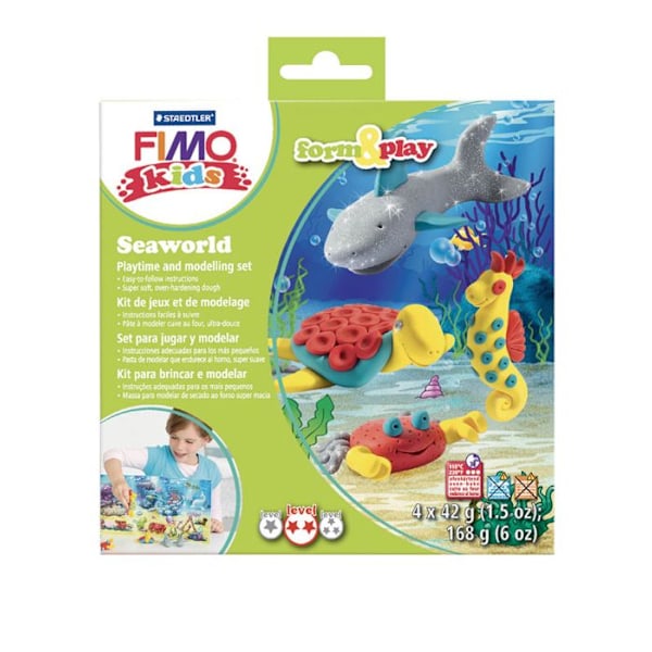 Kit Pâte Fimo Kids Merimaailma 8034.14 Flerfärgad
