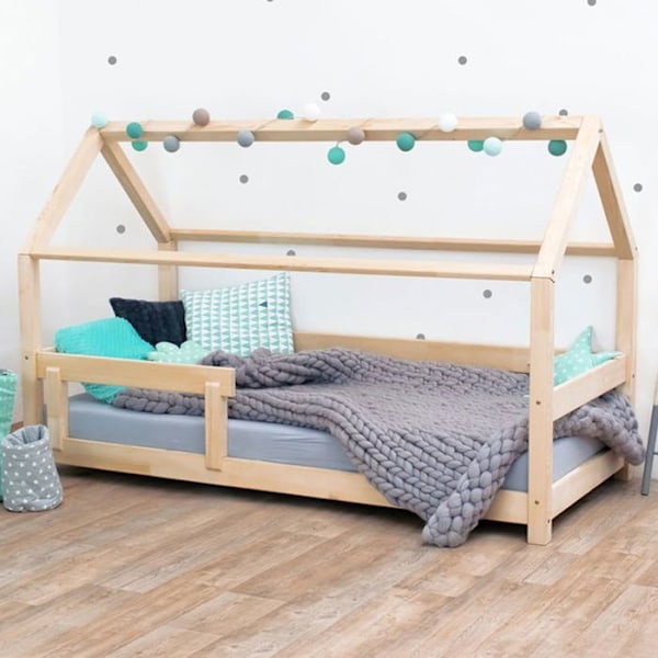 Lit cabane enfant TERY 70 x 160 lys grå Grå