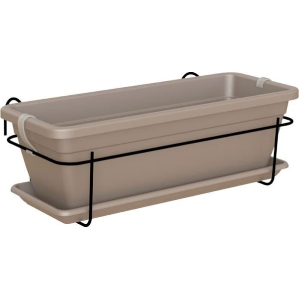 ARTEVASI - Balkongsats Venezia planter 50cm taupe 50 x 19,5 x h16,3 cm - 1,16l Mol
