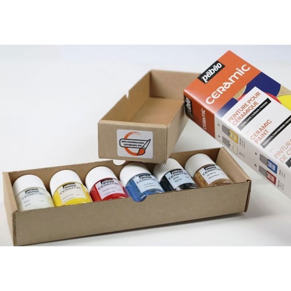 Indlæringspakke - Pébéo - Céramic maling - 6 pots á 20 ml - Mixte - Voksen Flerfärgad