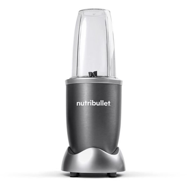 Blender - NUTRIBULLET - NB606DG - 0.7L - Rustfrit stål - Grå - Original 600 - Til smoothie, juice, sauce... Grå