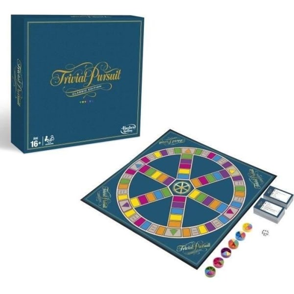 Trivial Pursuit - Klassisk - Pussel Brädspel - Brädspel - Fransk version Röd