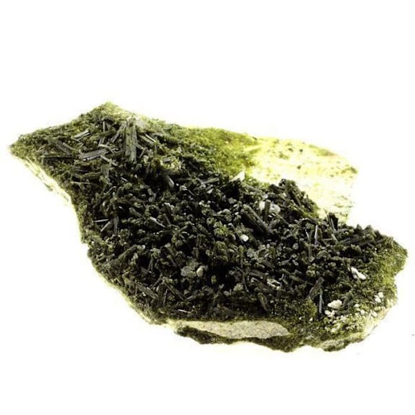 Kivet ja mineraalit - ABIJOUX - Epidote + kvartsi - Cornillon, Bourg d'Oisans, Ranska