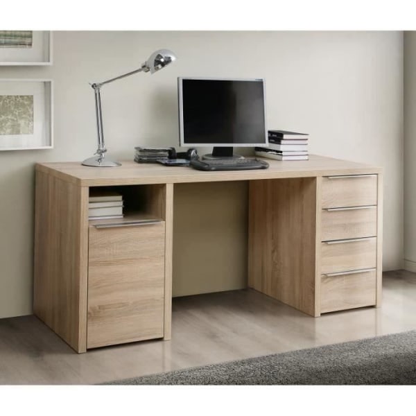 CALPE Sonoma egetræsbord - L 160 cm Sonoma ekdekor