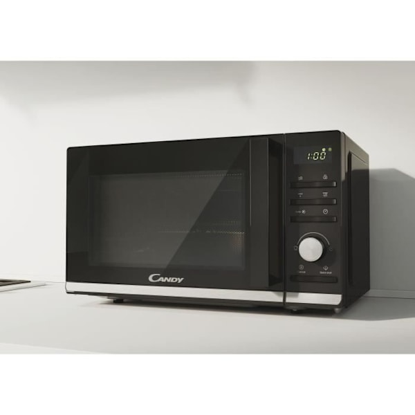 Candy Moderna CMGA20TNDB 700W 20L digital sort grill mikroovn - afrimningsfunktion - 11 effektniveauer - 19 automatiske menuer Svart