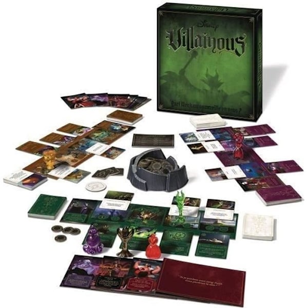 Villainous Disney Family strategispel, uppslukande och djävulskt, 2 till 6 spelare, från 10 år och uppåt, Ravensburger Flerfärgad