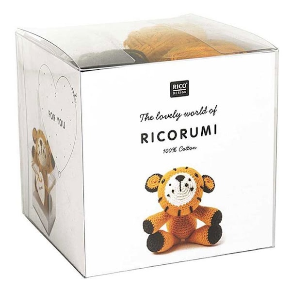 Virkningssats Ricorumi, the Tiger - Rico Design Gul