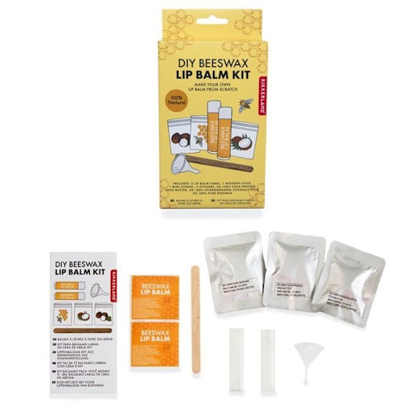Tillverka sitt läppbalsam - DIY-set Gul