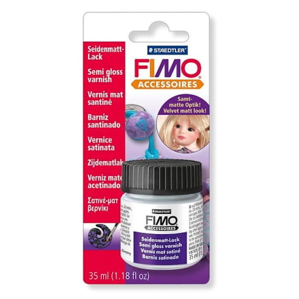 FIMO Mat Satiné Vandig Varnish 35ml Gennemsigtig
