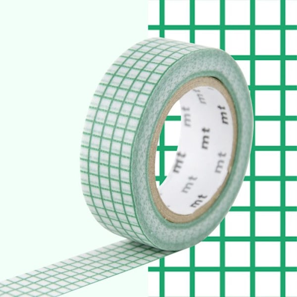 Masking Tape MT Quadrillage grøn Grön