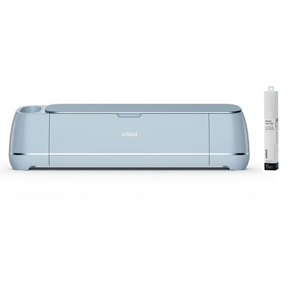 Cricut Maker 3 skärmaskin + vit glitter smältbar flex 90 x 33 cm Blå