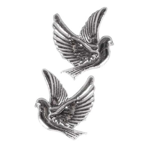 Voksblade: Due, sølv, 2,2x2,7cm, sct.-LS 2stk.