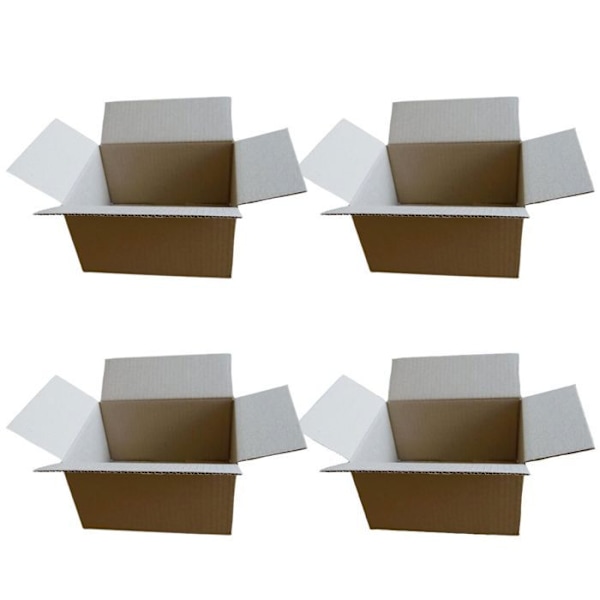 6 små packboxar 16 x 12 x 11 cm kastanj