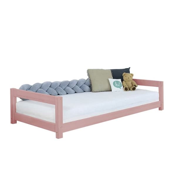 Seng barn KIDDY 90 x 160 lyserød pastel Rosa