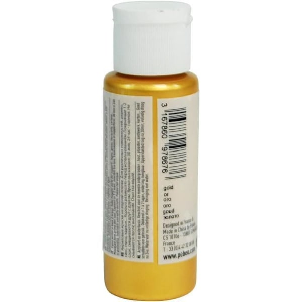 Maling - ACRYLIKSFARVE - Perlemor - 59ml - Skinnende - Mixet Or Nacré