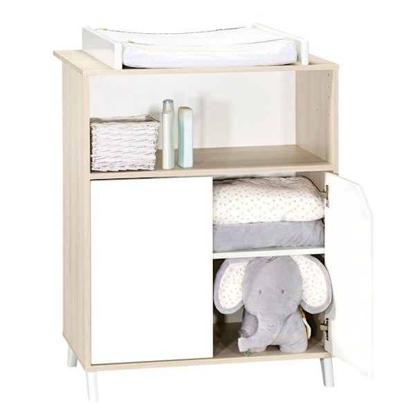 Byteskrin - Babypris - Scandi natural - 2 dörrar - 1 nisch - Trä TRÄ