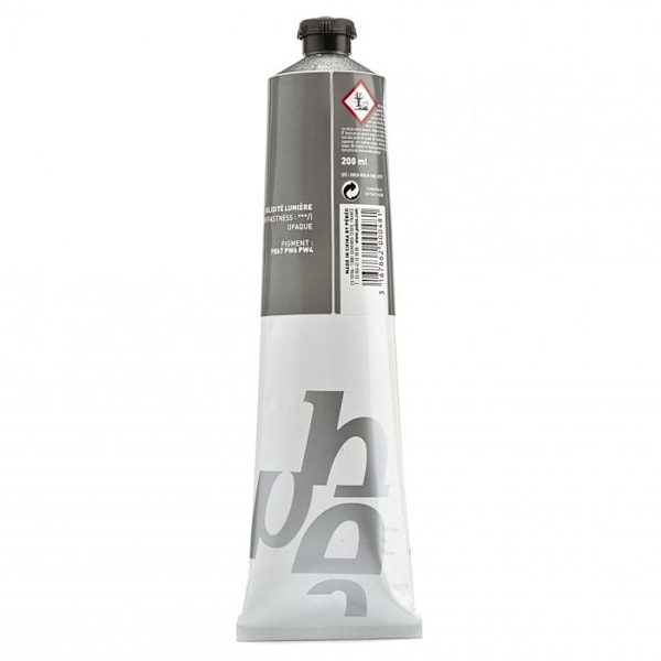 Olie maling - PEBEO - Udvalgt - Tube XL 200 ML - Neutral grå - Hurtig tørring Neutral grå