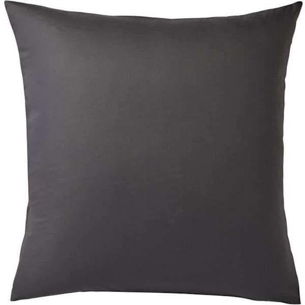Sæt med 2 DODO firkantede pudebetræk - 65x65 cm - Hvide Vit