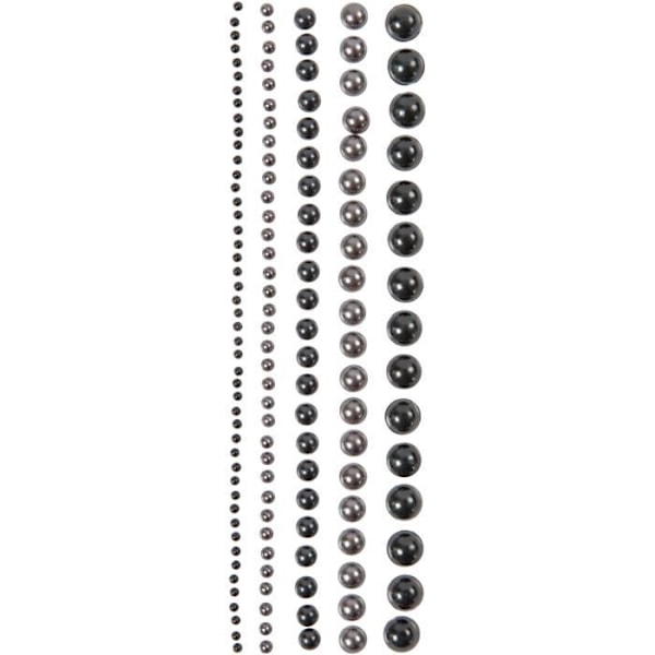 Demipärlor med pärlemorfinish från designen Vivi Gade. Paket med 5 storlekar. ref 28348