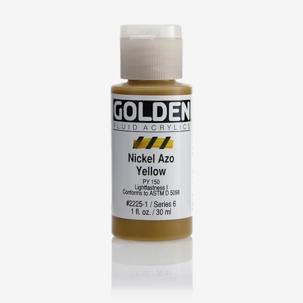 Golden : High Flow : Akrylmaling : 30ml : Nickel Azo Gul : S6