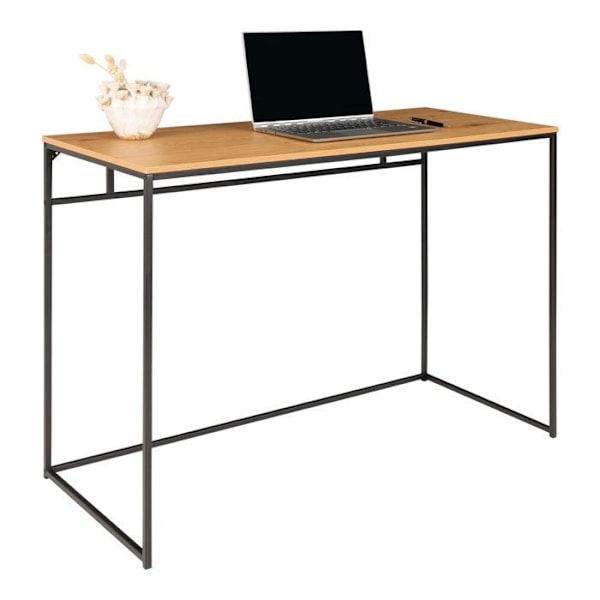 House Nordic Desk Avery Eg og sort 442758 Sort, Brun