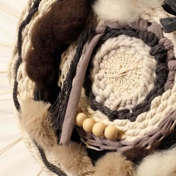 Kangasrulla - Tekokarva - Jänis - Beige - 30 cm x 1 m - 270 g/m2 Beige