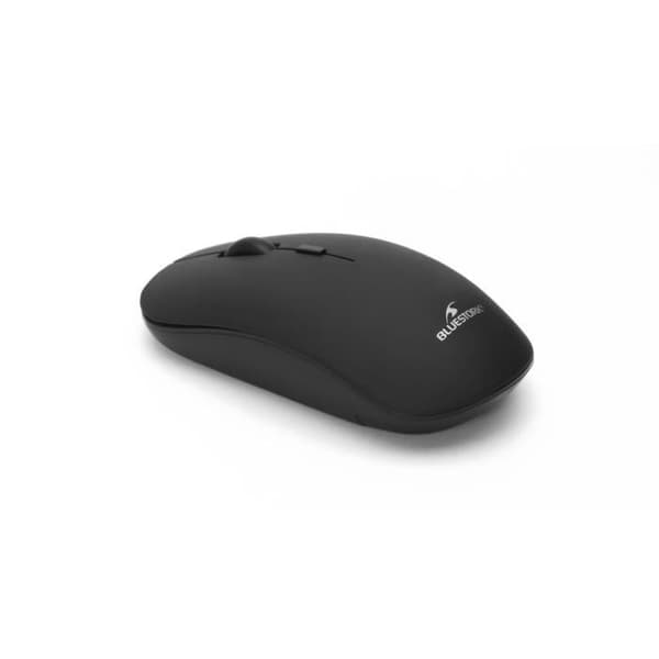 Trådløs Mus - BLUESTORK - OFFICE 100 - 2.4G + Bluetooth - Genopladelig - PC/MAC - Sort Svart