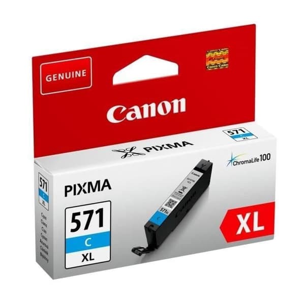 CANON CLI-571C XL suuritehoinen syaani mustekasetti (CLI571XL)