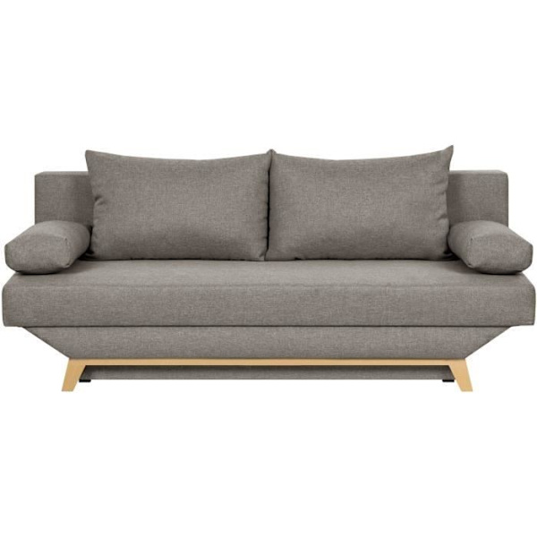TEIJO 3-personers konvertibel bænk med opbevaringsboks - Taupe stof - L187 x D 91 x H 82 cm Mol