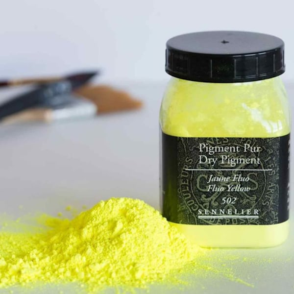 Pigment för färgskapande - 100 g burk - Citrongul Gul