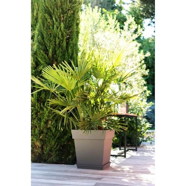 EDA Toscana fyrkantig kruka - 50 cm - 87 L - Taupe Mol