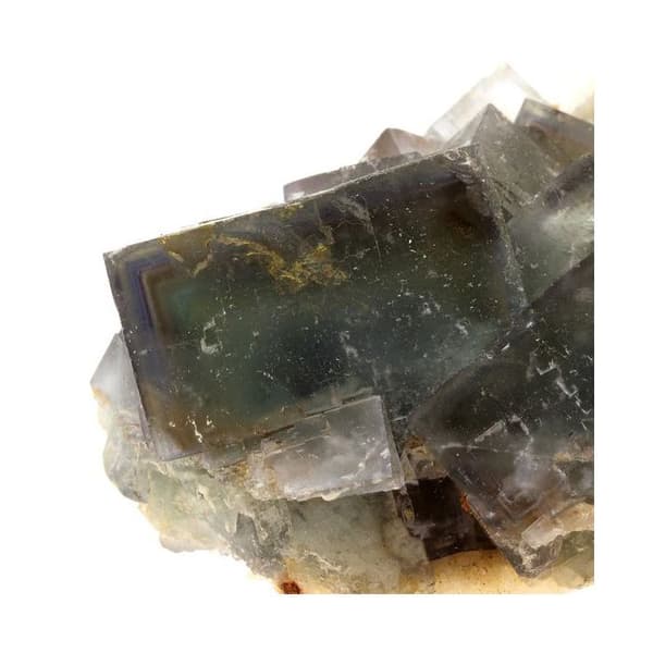 Sten og mineraler. Fluorit. 1257,0 øre. Avellan mine, Var, Frankrig.