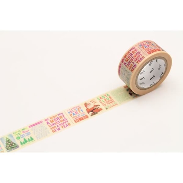 Masking Tape MT 20 mm NOEL joululehti - joulutieto - Masking Tape (MT) Monivärinen - Assortti Flerfärgad