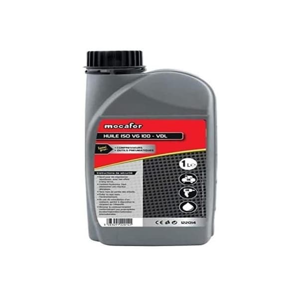 Kompressorolie MECAFER - 1L - Mineralolie - ISO VG100 - Smøre GRÅ