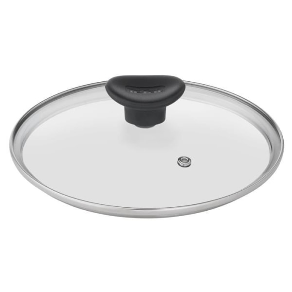 TEFAL Primary Sauté -pannu 24 cm + lasikansi, Induktio, Tarttumaton pinnoite, Korkealaatuinen ruostumaton teräs E3093204 Rostfritt stål