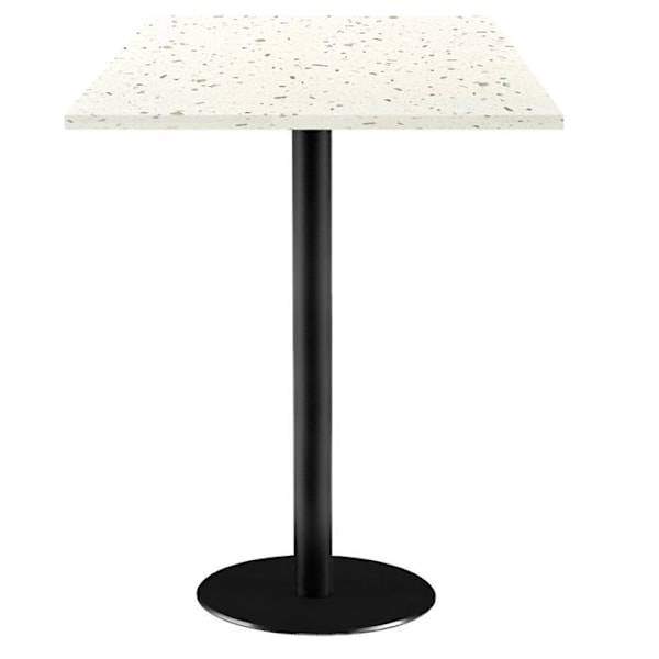 Højt bord 60 x 60 cm - Rom terrazzo cassata model Vit