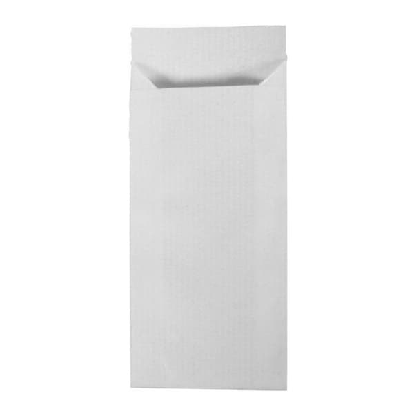 Mini-påse i papper, 5,3x11,5cm, 50st, vit Vit